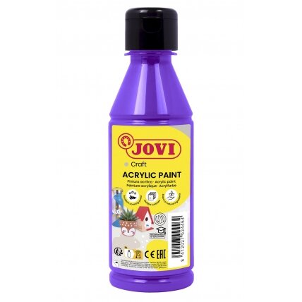 Akriliniai dažai JOVI, 250ml, violetinės sp.