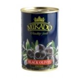 Alyvuogės MIKADO, juodos, be kaulo, M dydis, 280 g/90 g