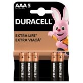 Baterijos DURACELL AAA 5 vnt.