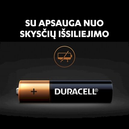 Baterijos DURACELL AAA, LR03, 2 vnt. 4