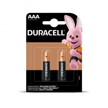 Baterijos DURACELL AAA, LR03, 2 vnt.