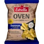 Bulvių traškučiai ESTRELLA OVEN CHIPS Grietinės ir svogūnų skonio 125g