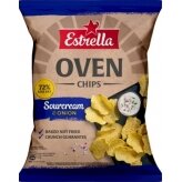 Bulvių traškučiai ESTRELLA OVEN CHIPS Grietinės ir svogūnų skonio 125g