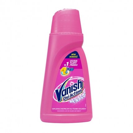 Dėmių šalinimo gelis VANISH OXI ACTION Pink, 1L