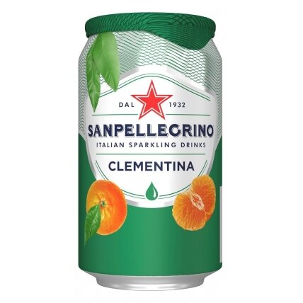 Gaivusis gazuotas gėrimas SAN PELLEGRINO Clementina, 0.33l, skardinė, D