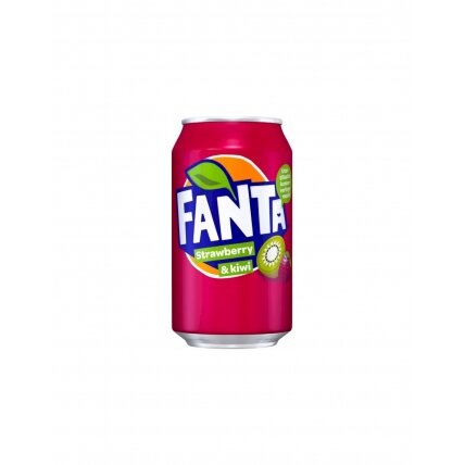 Gaivusis gėrimas FANTA Strawberry  & Kiwi, gazuotas, 0, 33 l, skardinė, D