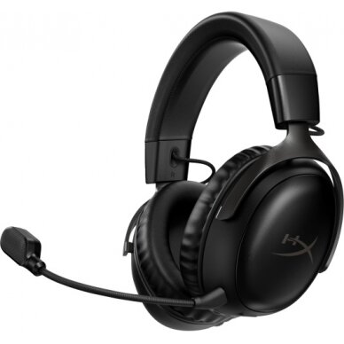 HyperX Cloud III Belaidės žaidimų ausinės, Juoda