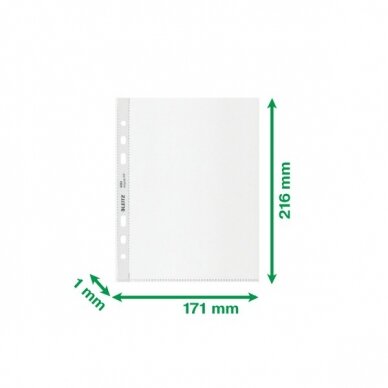 Įmautės Leitz Recycle CO2 Neutral, A5, 100mic,  25vnt, matinės sp. 1