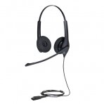 Jabra BIZ 1500 Duo QD Laidinės ausinės, Juoda