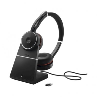 Jabra Evolve 75 SE UC Stereo, USB-A, W. Stand 1