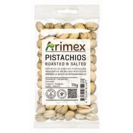 Kepintos ir sūdytos pistacijos ARIMEX, 70 g