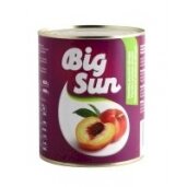 Konservuotos persikų puselės BIG SUN, 822 g / 480 g