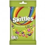 Kramtomieji saldainiai SKITTLES Crazy Sours rūgštūs vaisių skonio traškiame cukraus glajuje, 95 g