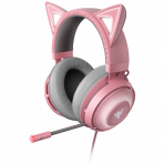 Laidinės žaidimų ausinės Razer RZ04-02980200-R3M1 Kraken Kitty, Pilka/Rožinė