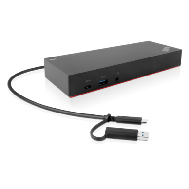 Lenovo ThinkPad 40AF0135EU Hybrid USB-C/USB-A Jungčių stotelė, Laidinė, Juoda