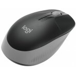 Logitech M190 Full-Size Belaidė pelė, RF Wireless, 1000 DPI, Mid Grey