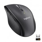 Logitech Marathon M705 Belaidė pelė, RF Wireless, 1000 DPI, Juoda/Pilka