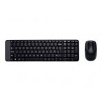 Logitech MK220 Combo Belaidė klaviatūra + pelė, US, Juoda