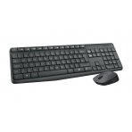 Logitech MK235 Combo Belaidė klaviatūra + pelė, US, Pilka