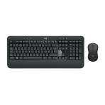 Logitech MK540 Advanced Combo Belaidė klaviatūra + pelė, RF Wireless, EN-Arabic, Juoda