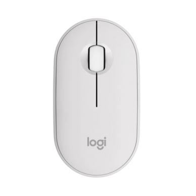 Logitech Pebble 2 M350s Belaidė pelė, RF Wireless + Bluetooth, 4000 DPI, Tonal White