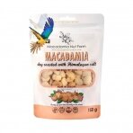 Makadamijų riešutai MACADAMIA NUT FARM, branduoliai, skrudinti, su druska, 150 g