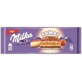 MILKA sūrio pyragas su braškėmis, 300g