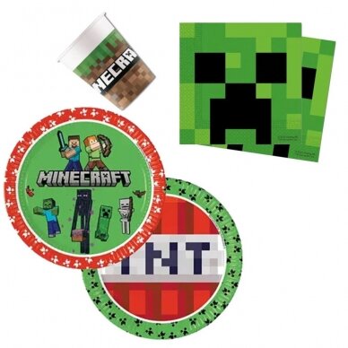 Minecraft vienkartiniai indai, 36 dalių