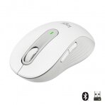 Pelė belaidė Logitech Signature M650 (910-006255) RF Wireless+Bluetooth Optical 4000 DPI, Off-white