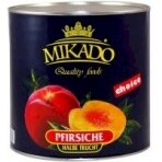 Persikų puselės MIKADO, 2,5 kg / 1,5 kg