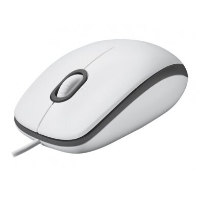 Pelė laidinė Logitech M100 (910-006764), Balta