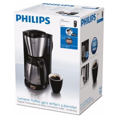 Philips Daily Collection Coffee maker HD7546/20 With Black & metal 1