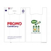 Pirkinių maišelis PROMO Cash&Carry (logo Teisseire), HDPE, 45 / 12 x 75cm, 30 mk, vnt