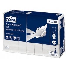 Popieriniai rankšluoščiai TORK H2 Xpress Multifold Soft, 2 sl., baltos sp., 180 serv., 120398