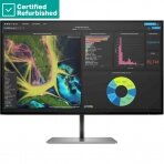 RENEW SILVER HP Z27k G3 4K Charging Monitor - 27" 3840x2160 UHD 350-nit AG, IPS, USB-C(100W)/HDMI/DisplayPort Daisy-Chain, 4x USB, RJ-45 LAN, height adjustable/tilt/swivel/pivot, 1 years