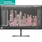 RENEW SILVER HP Z27u G3 QHD Charging Monitor - 27" 2560x1440 QHD 350-nit AG, IPS, USB-C(100W)/HDMI/DisplayPort Daisy-Chain, 4x USB, RJ-45 LAN, height adjustable/tilt/swivel/pivot, 1 years