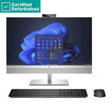 RENEW SILVER HP Elite 870 G9 AIO All-in-One - i7-12700, 32GB, 1TB SSD, 27 FHD Non-Touch AG, FPR, Height Adjustable, Win 11 Pro, 1 years