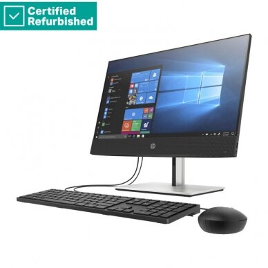 RENEW SILVER HP Pro 600 G6 AIO All-in-One - i3-10100, 16GB, 500GB HDD, 22 FHD Non-Touch AG, WiFi, Height Adjustable, DOS, 1 years 1