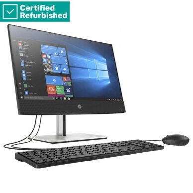 RENEW SILVER HP Pro 600 G6 AIO All-in-One - i3-10100, 16GB, 500GB HDD, 22 FHD Non-Touch AG, WiFi, Height Adjustable, DOS, 1 years 2