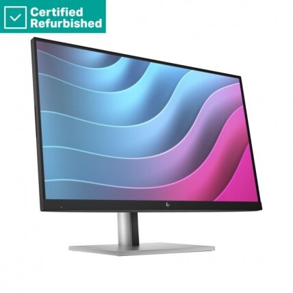 RENEW SILVER HP E24 G5 FHD Monitor - 23.8" 1920x1080 FHD 250-nit 75Hz AG, IPS, HDMI/DisplayPort, 4x USB-A, height adjustable/tilt/swivel/pivot, 1 years 2