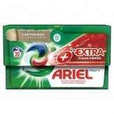 Skalbimo kapsulės Ariel Extra Clean, 20vnt