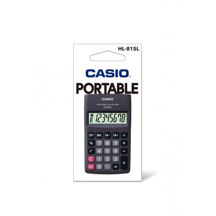 Skaičiuotuvas CASIO HL-815L, 69.5 x 118 x 18 mm, juoda 1