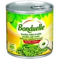 Smulkūs žirneliai BONDUELLE, 400 g / 280 g