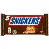 Šokoladinis batonėlis SNICKERS, 5x50g