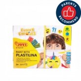 Spalvinimo plastilinu rinkinys JOVI FUNNY EMOJIS, su priedais