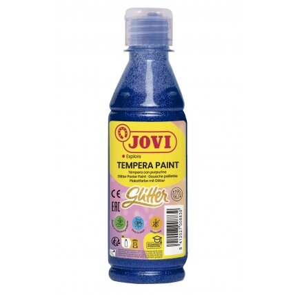 Tempera dažai JOVI, 250ml, žydros sp., blizgūs