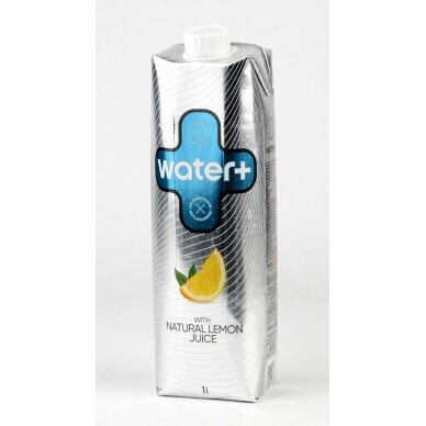 Vanduo WATER+, su natūraliomis citrinų sultimis, 1 l