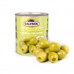 Žaliosios alyvuogės SALYSOL, įdarytos citrina, 120g/50g